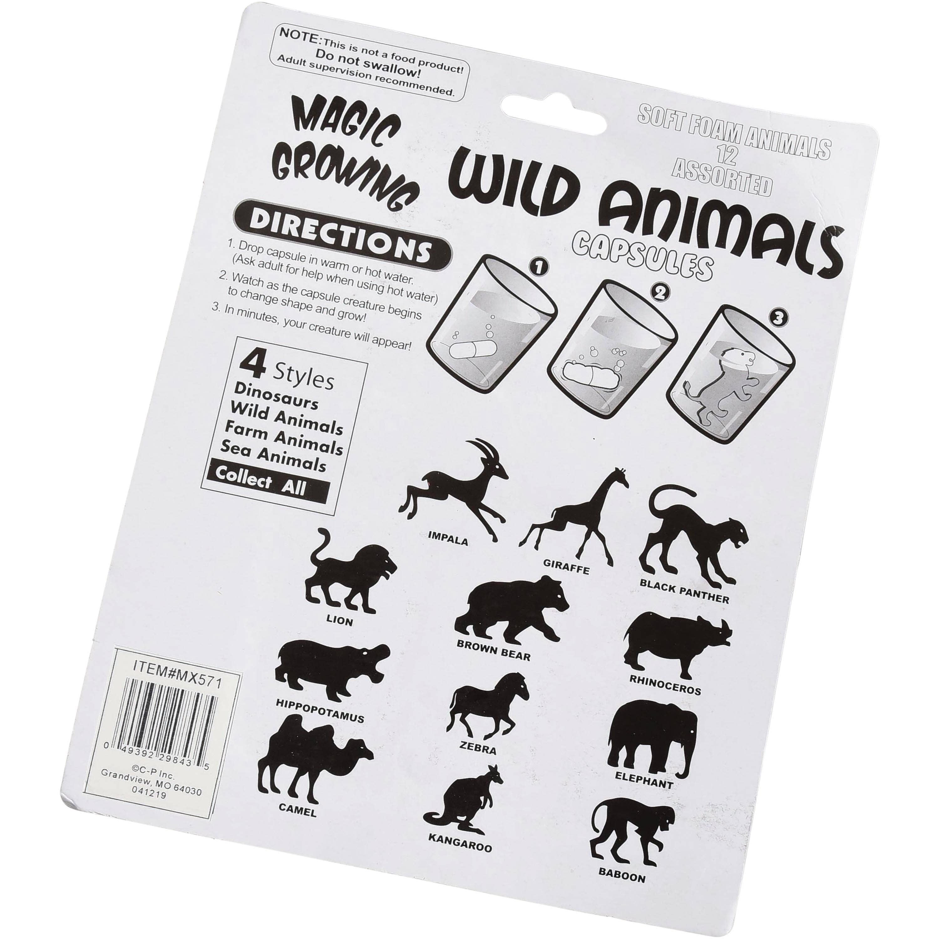 Magic Grow Wild Animal Capsules 12-unit case pack