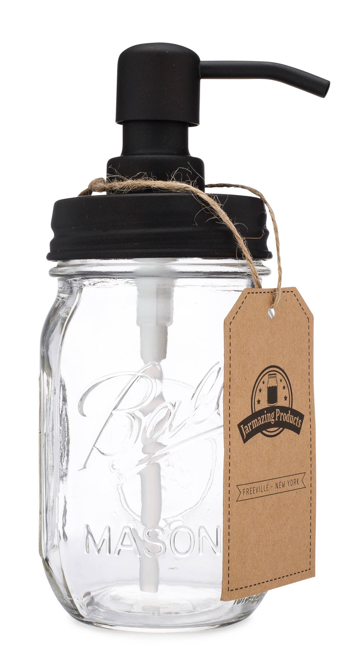 Jarmazing - Classic Farmhouse Mason Jar Soap Dispenser