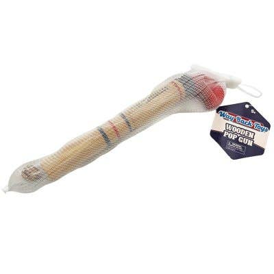 Wooden Cork Pop Gun - Way Back Toys 12-Unit Display