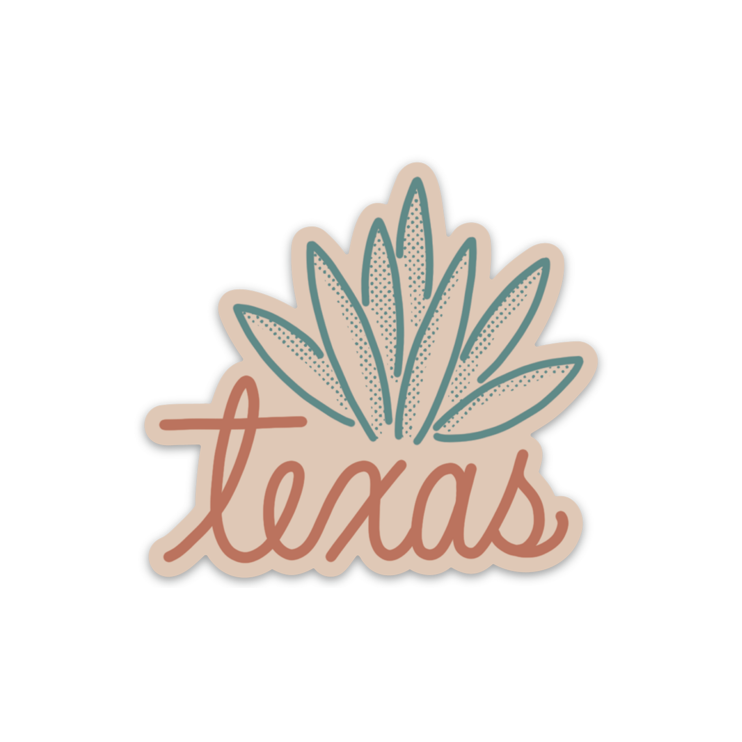 Texas agave sticker