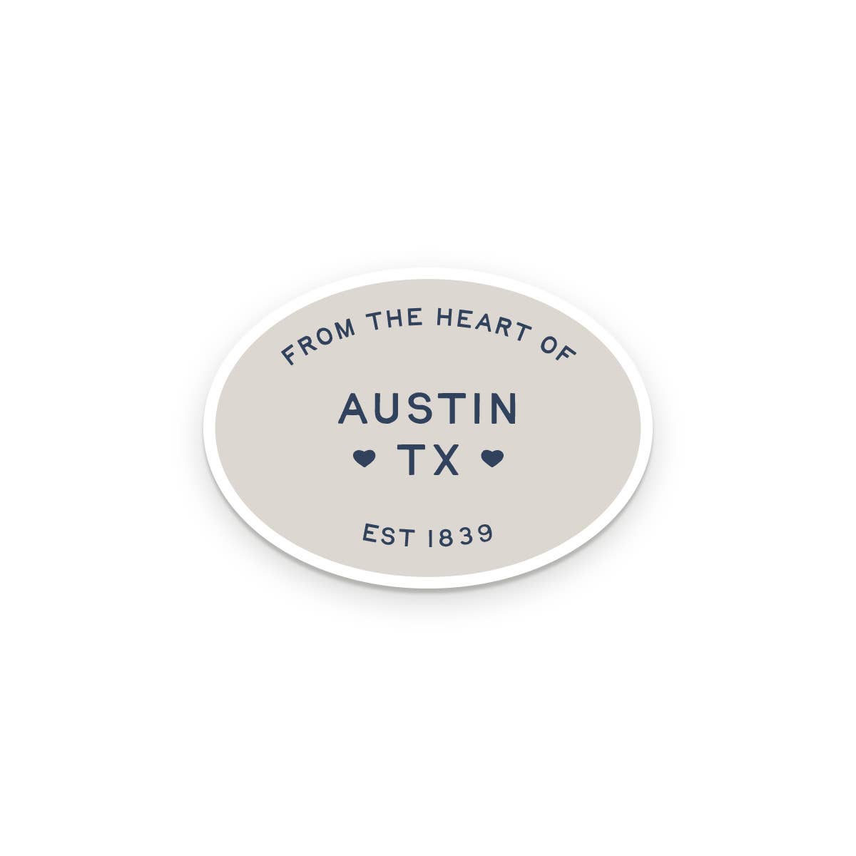 Custom City From The Heart Sticker