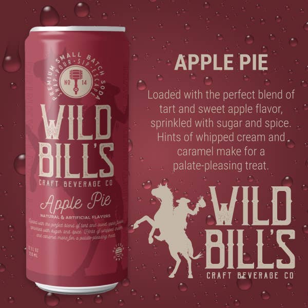 Apple Pie - Premium Cane Sugar Soda, 12-Pack, Cans