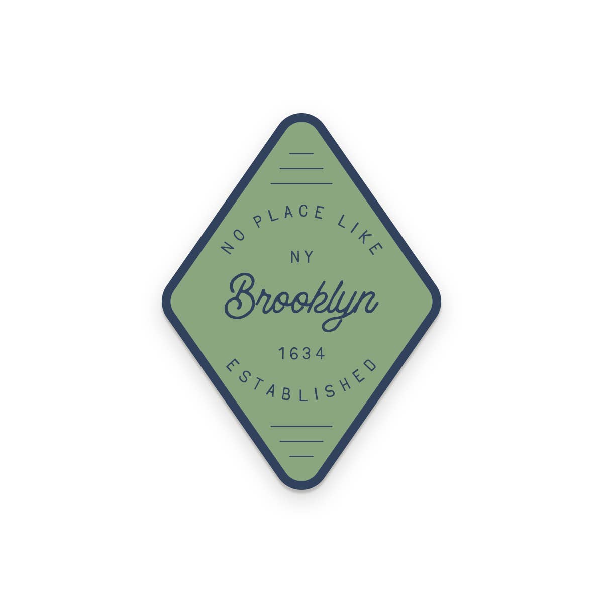 Custom City No Place Like vinyl sticker size reference