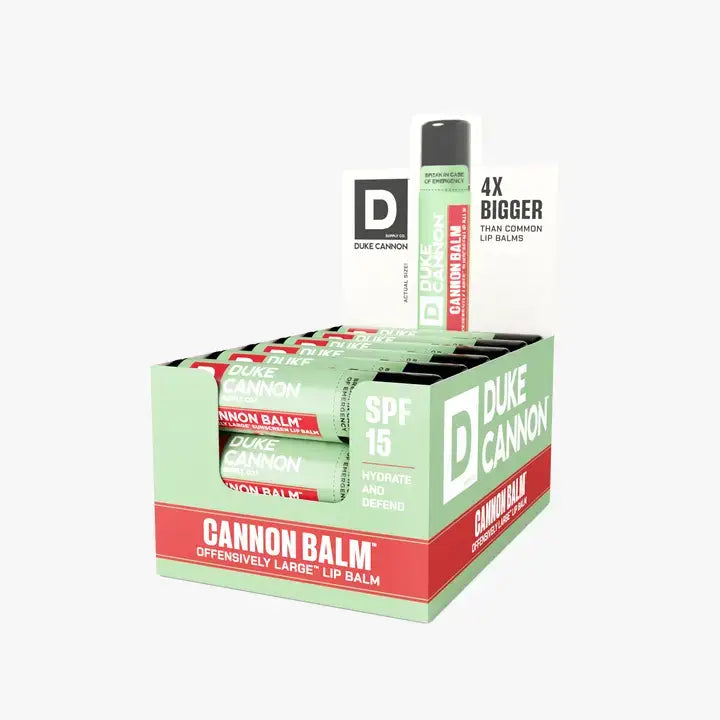 Cannon Balm Lip Balm SPF 15 counter display