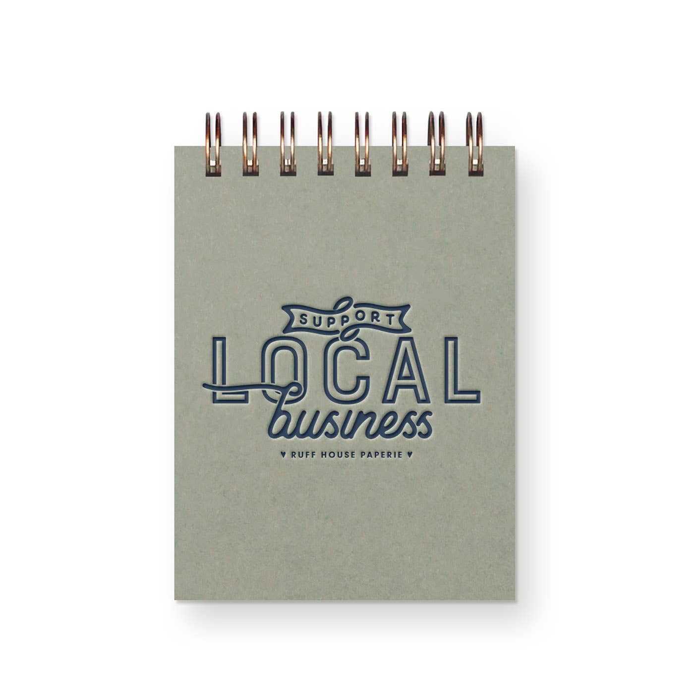 Custom Support Local Business mini jotter notebook personalized option
