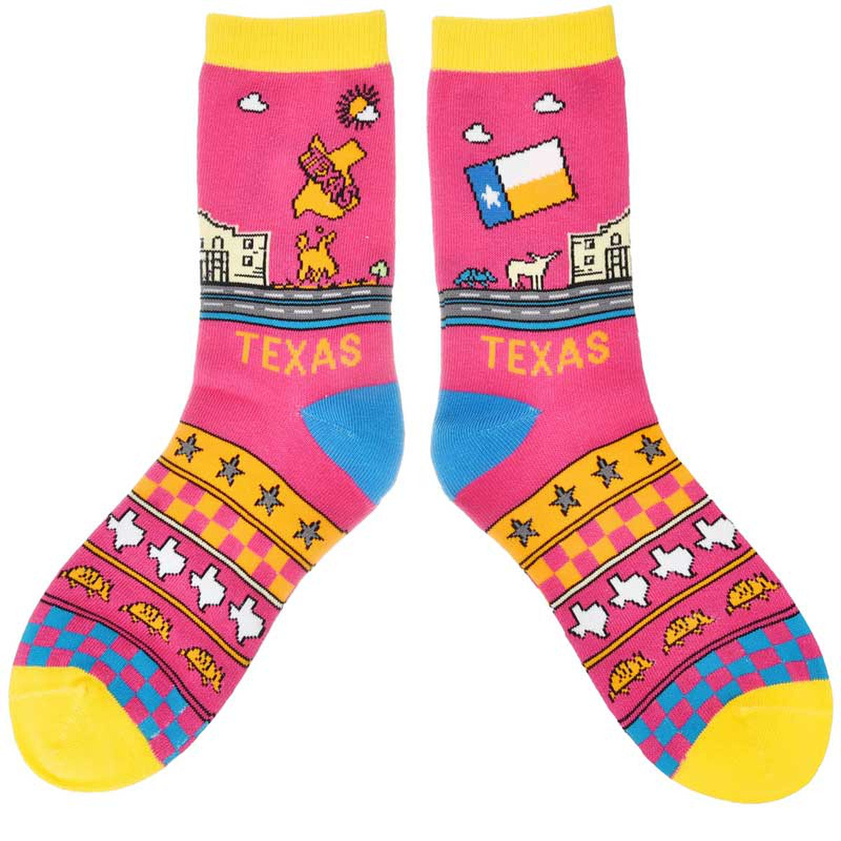 Robin Ruth - Texas Cartoon Socks