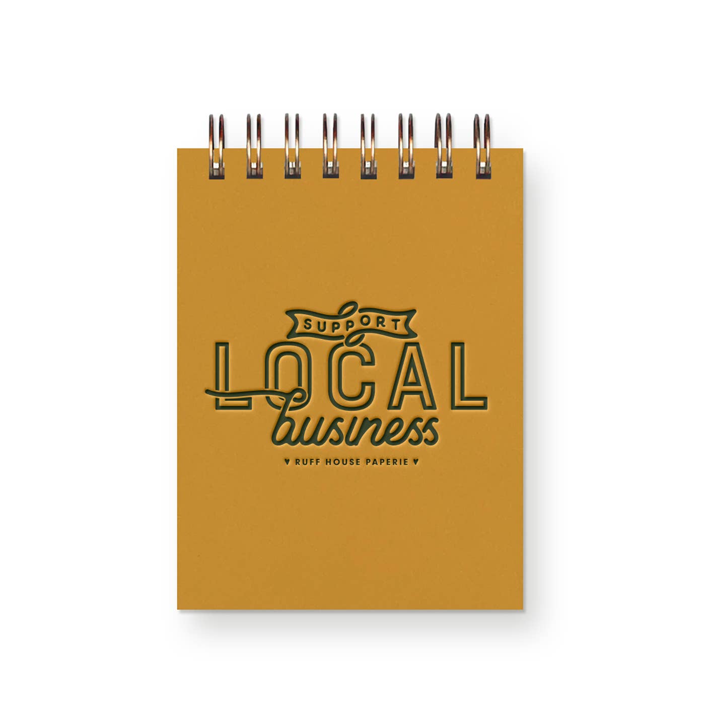 Custom Support Local Business mini jotter notebook interior pages