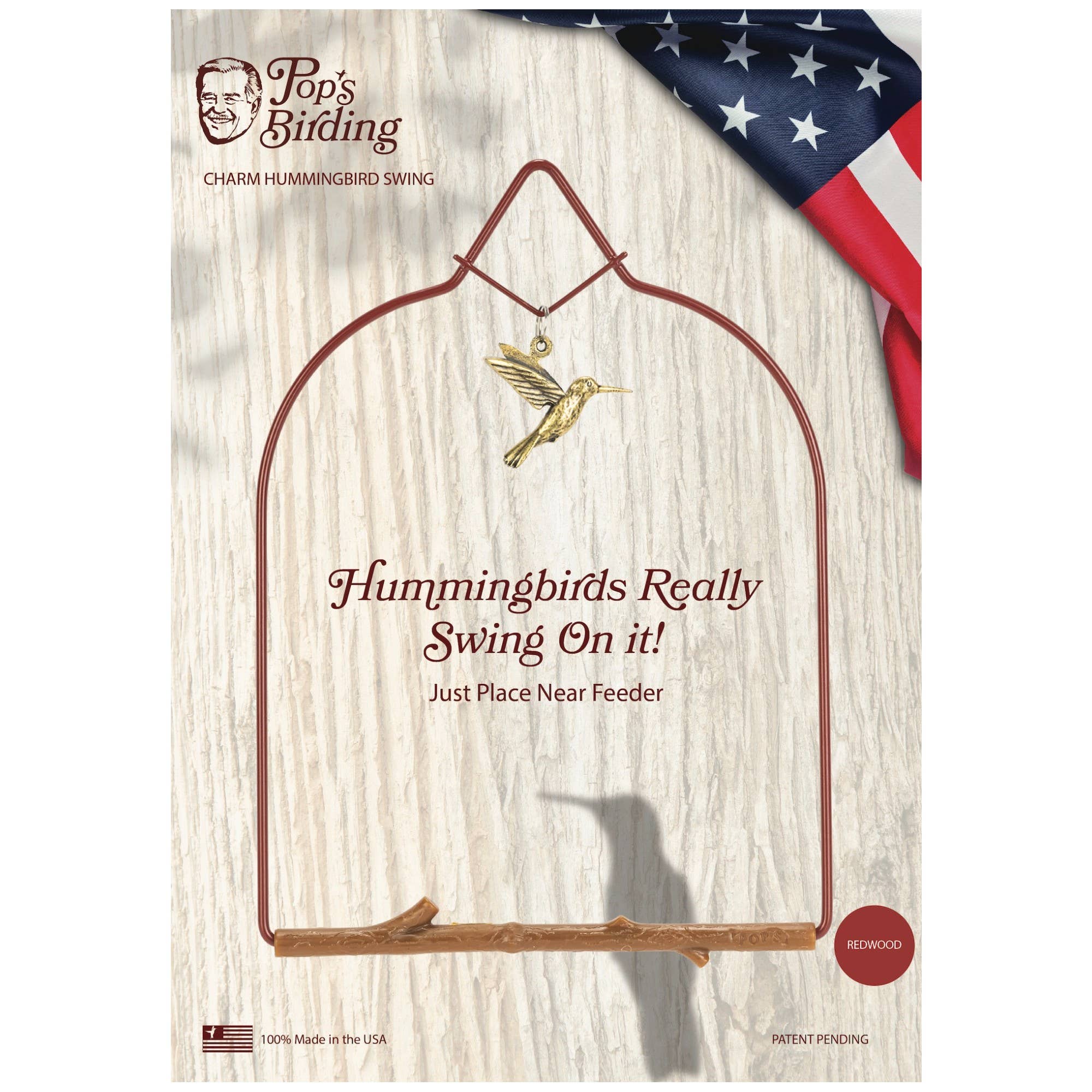 Hummingbird Swing, Charm Assorted Colors