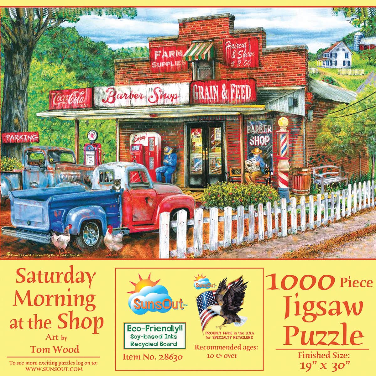 0628 Saturday Morning at the Shop 1000 pc Puzzle