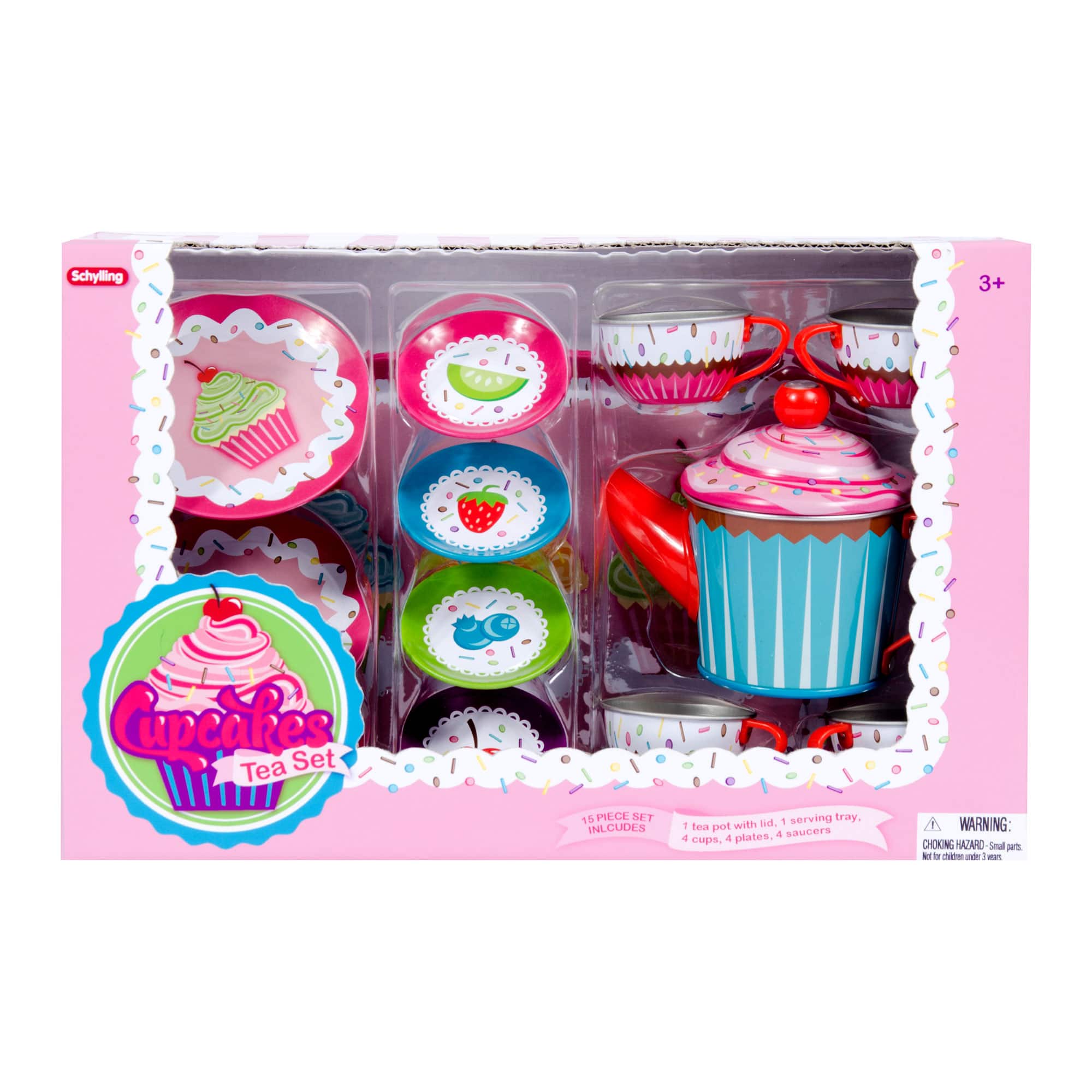 Schylling - Cupcake Tin Tea Set