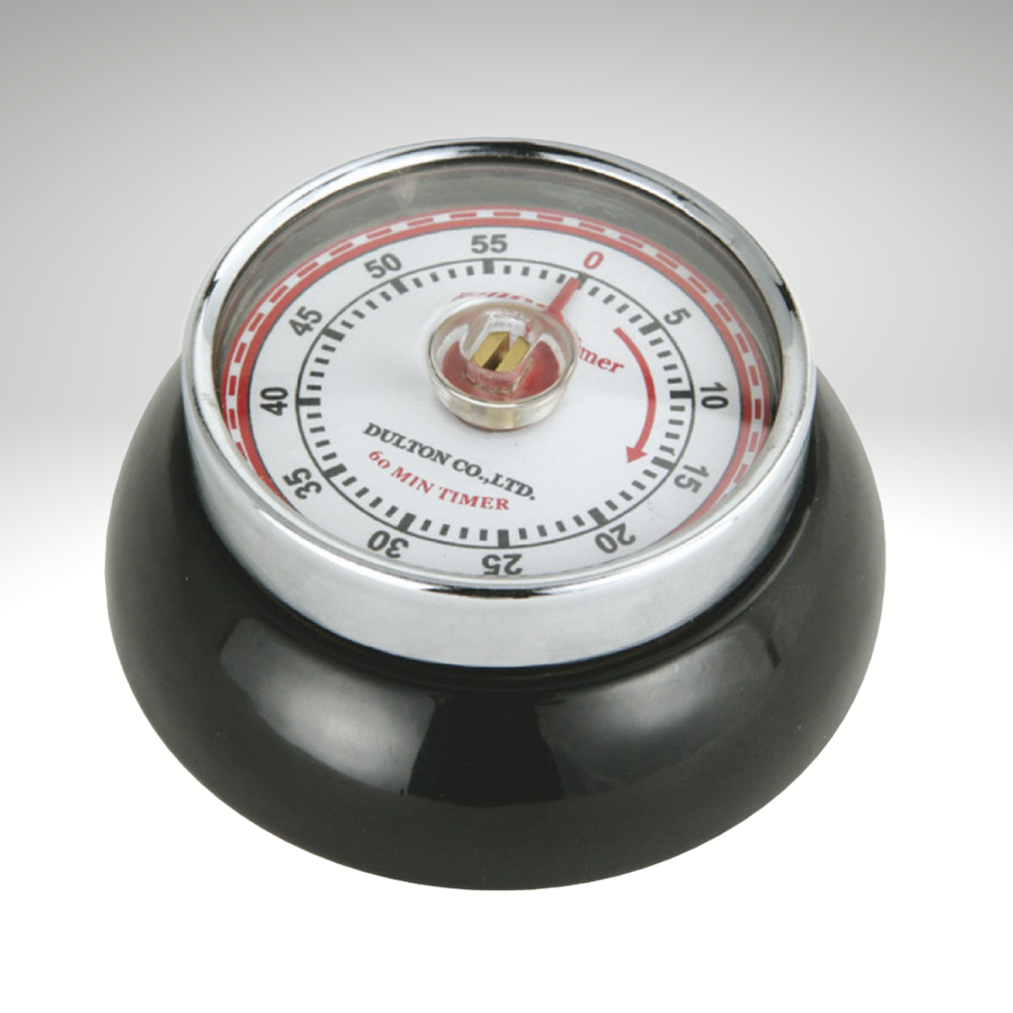 "Retro" Kitchen Timer, Black