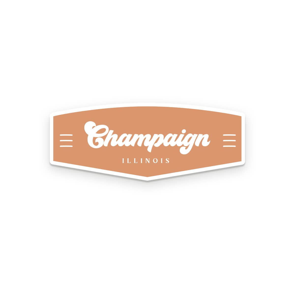 Custom City Retro Sticker vintage design variation