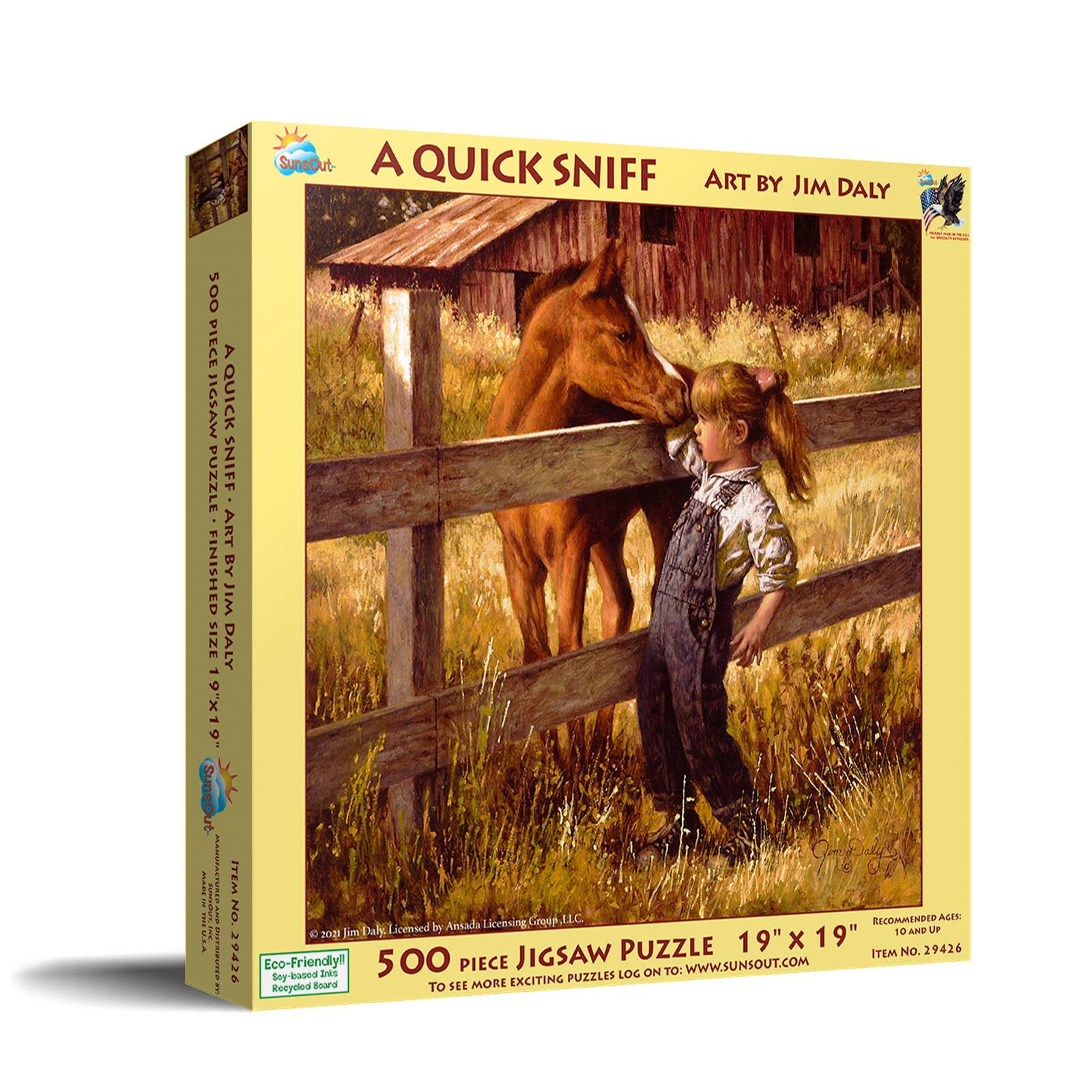 A Quick Sniff 500 piece puzzle box back