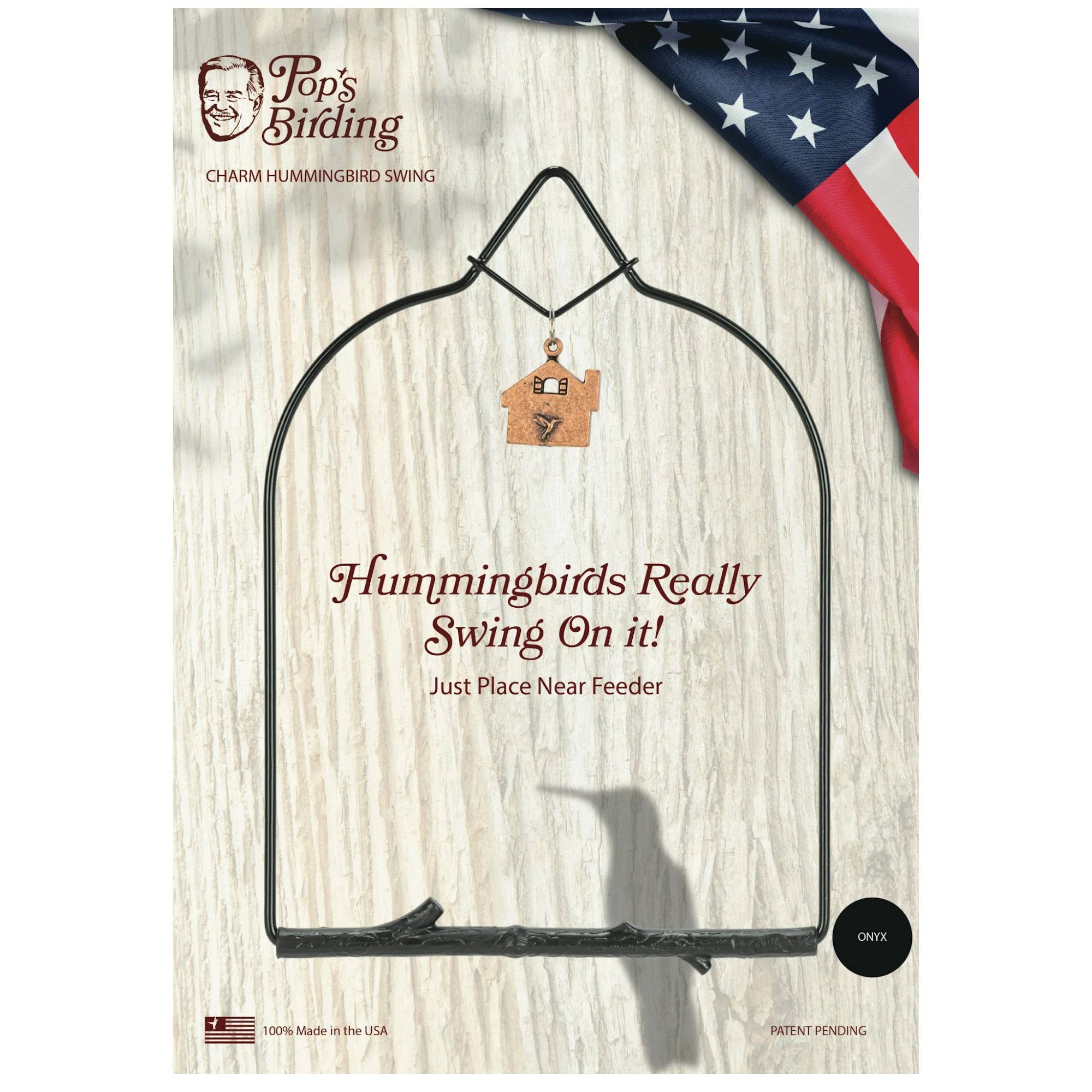 Hummingbird Swing, Charm Assorted Colors
