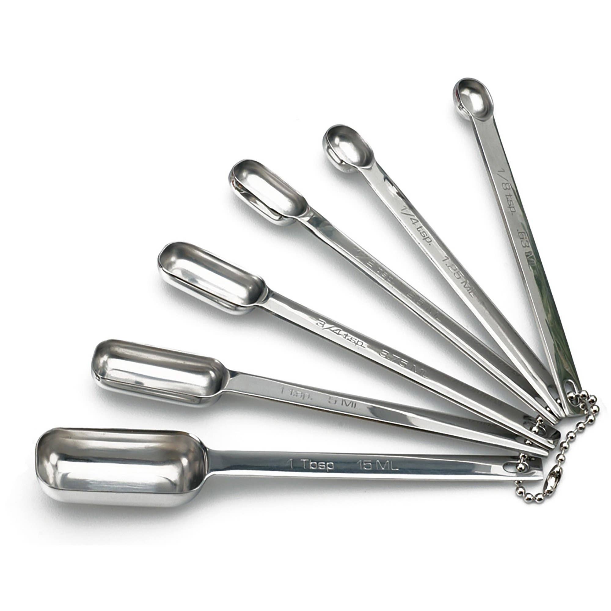 Spice measuring spoon set of 6 stainless steel