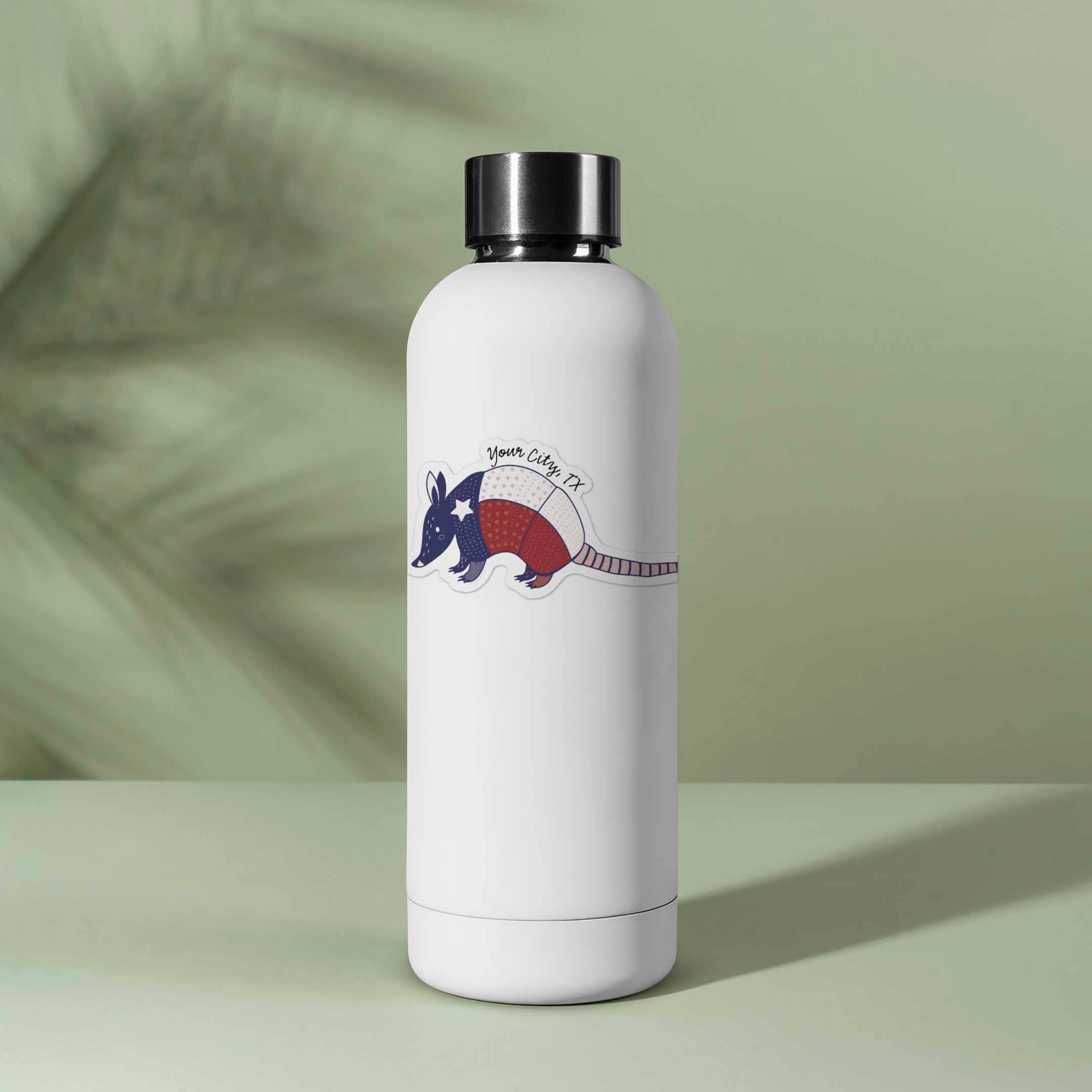 Custom Texas Armadillo Sticker - TX Name Drop Decal