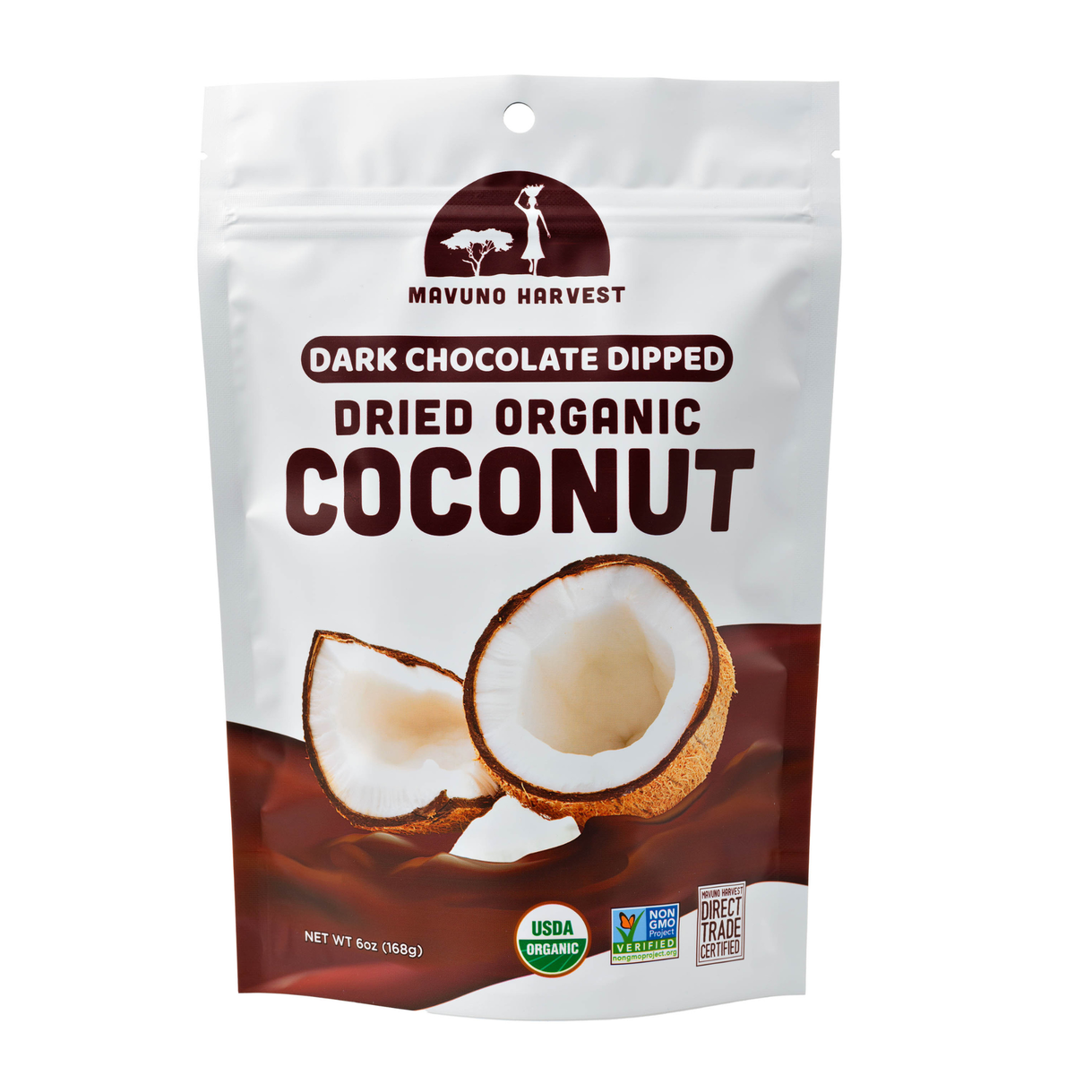Organic Dark Chocolate Dipped Dried Coconut