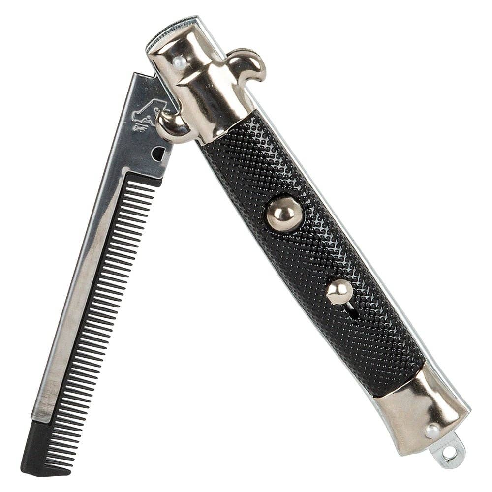 Switch Blade Comb toy opened showing comb