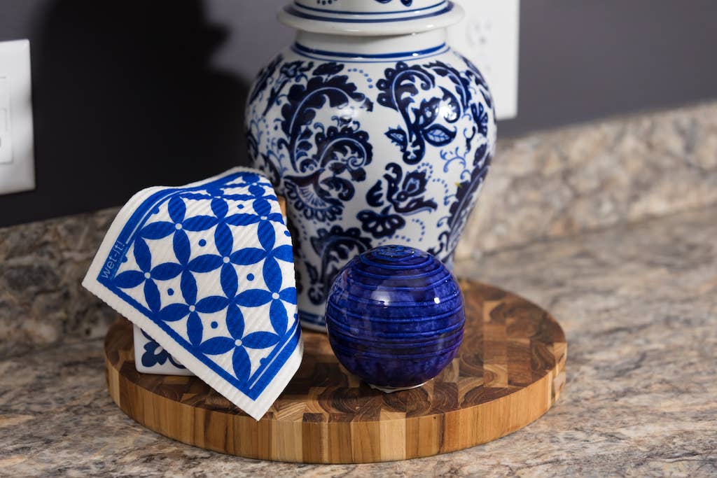 Blue and White Swedish Cloth alternate view