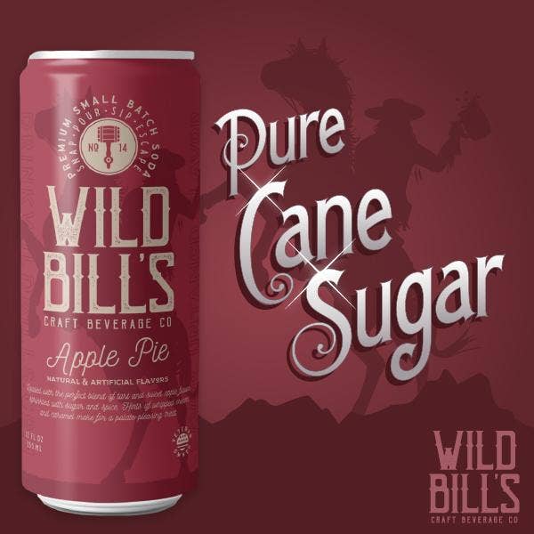 Apple Pie - Premium Cane Sugar Soda, 12-Pack, Cans