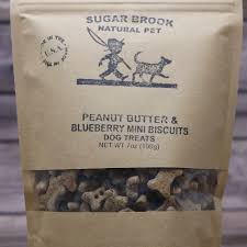 Sugar Brook Peanut Butter Blueberry Bones dog treats