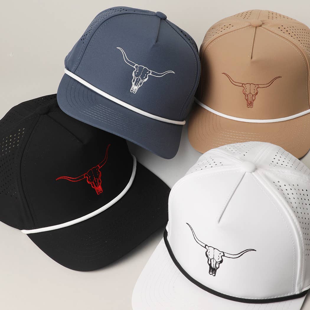 LONG HORN Embroidered Premium Materials Trucker Hat