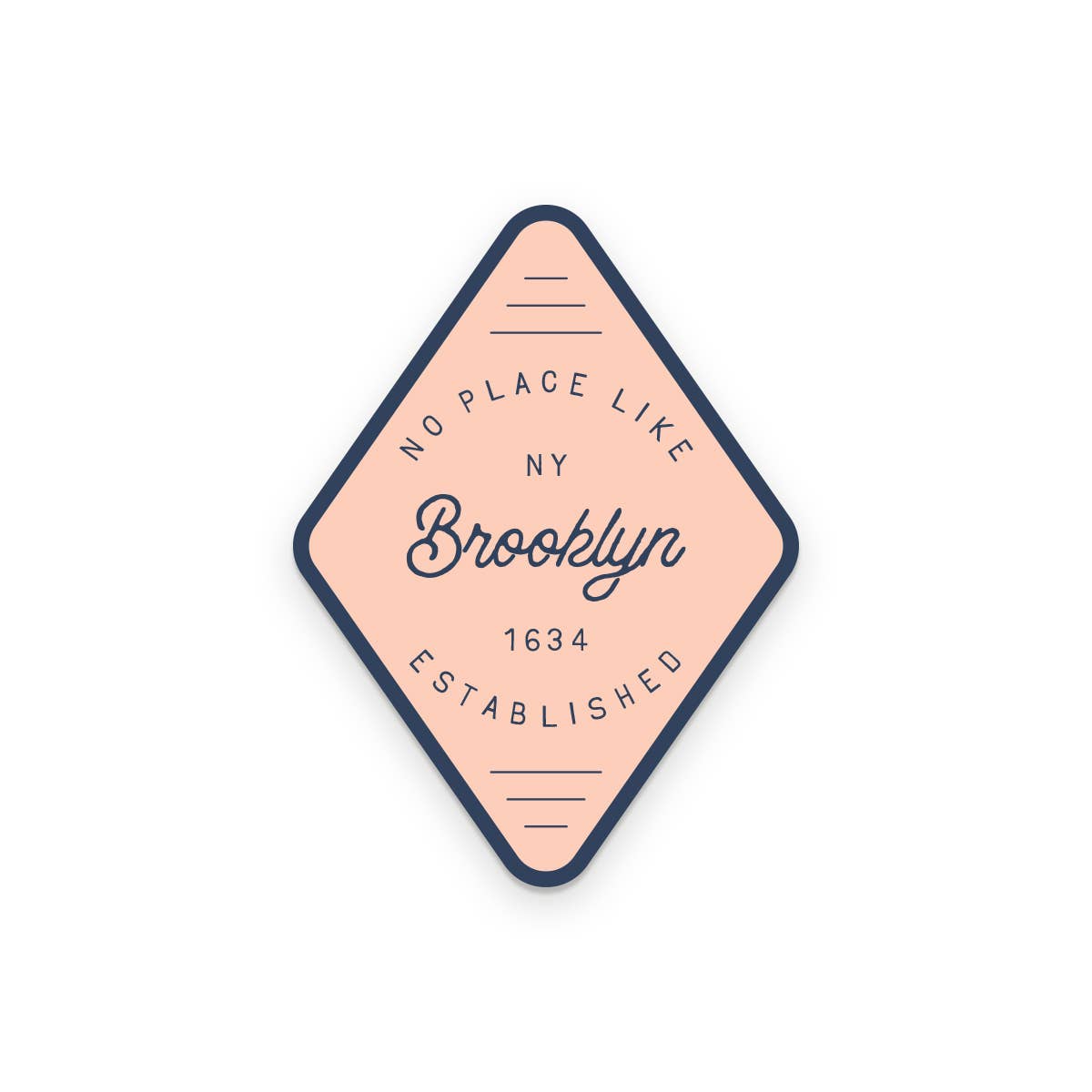 Custom City No Place Like vinyl sticker style example