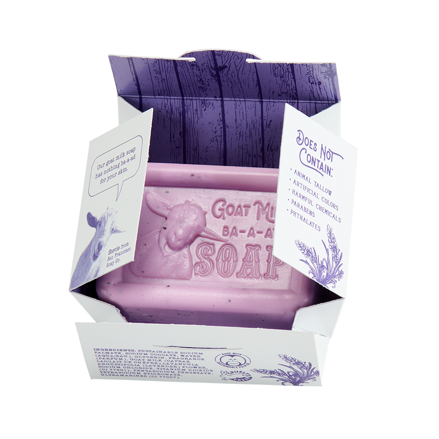 Lavender Goat Milk 5oz pressed bar soap