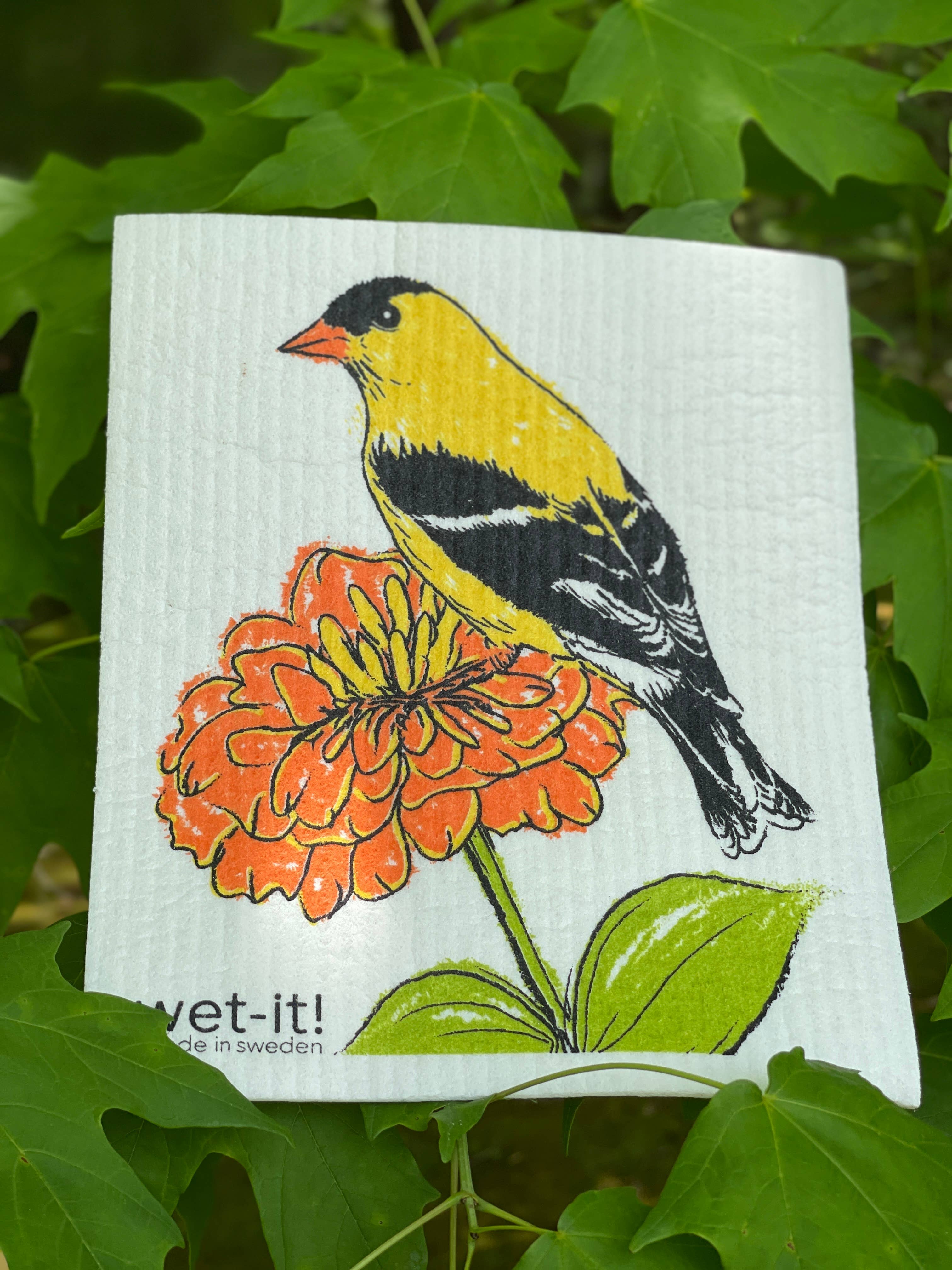 American Goldfinch Swedish Cloth