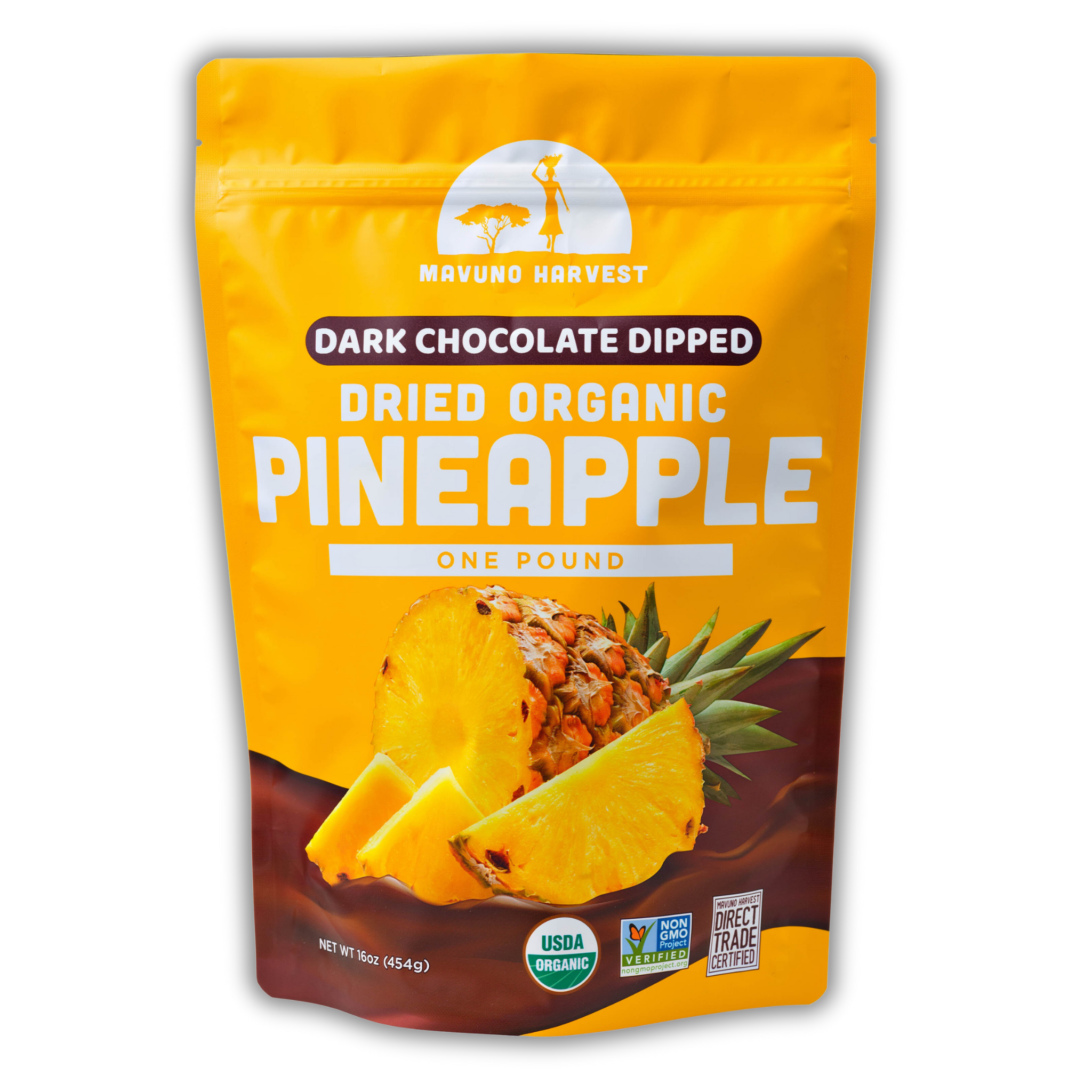 Organic Dark Chocolate Dipped Dried Pineapple