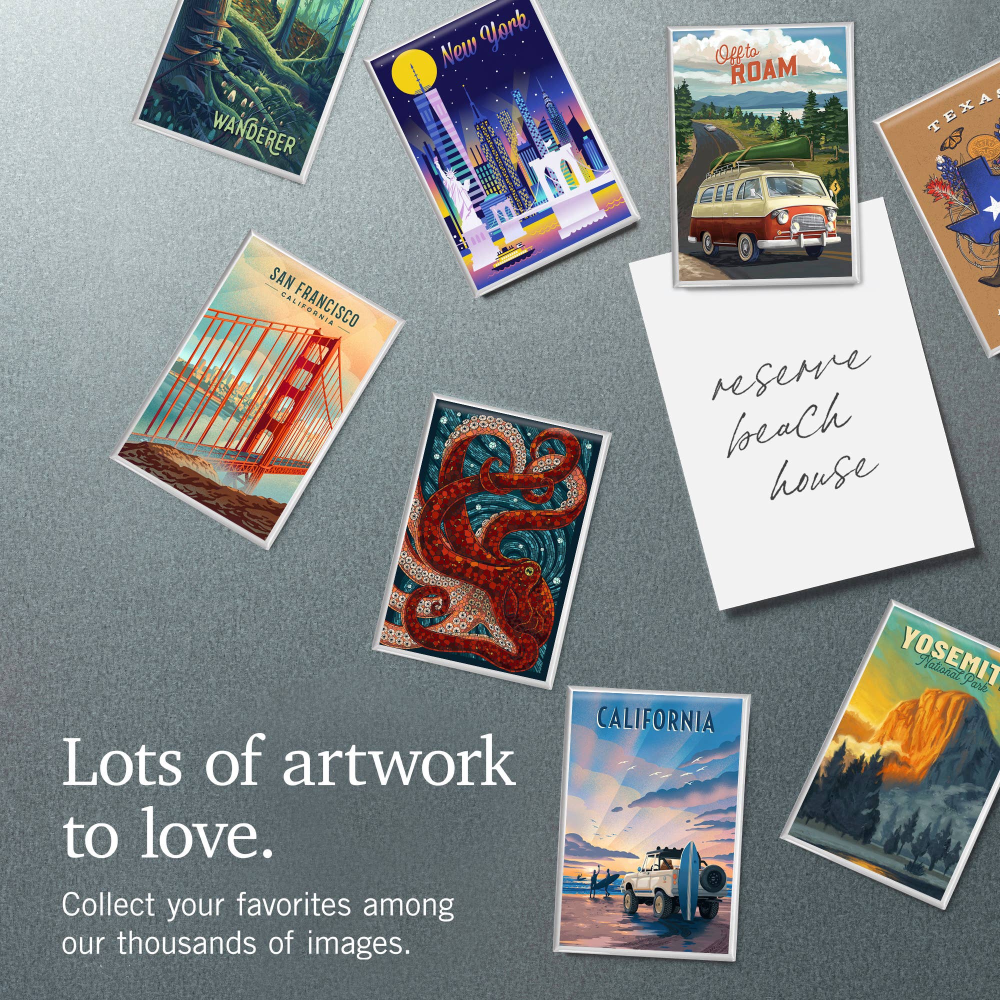 MAGNET Texas Bluebonnet, Vintage Flora