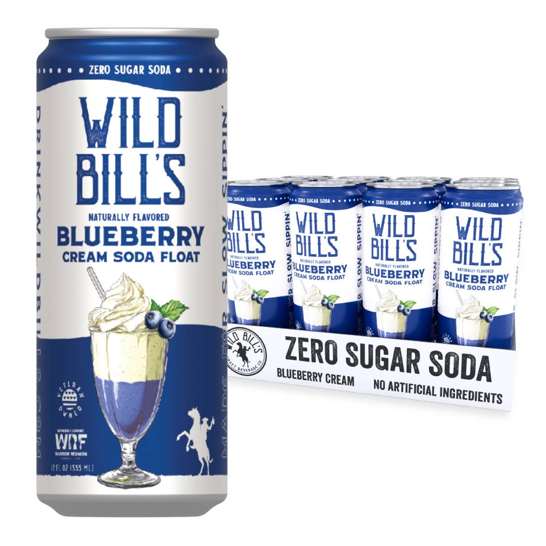 Blueberry: Zero Sugar Soda, Clean Ingredients