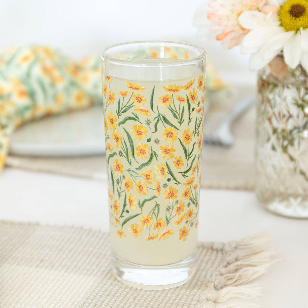 Roadside Blooms Tall Juice Glass