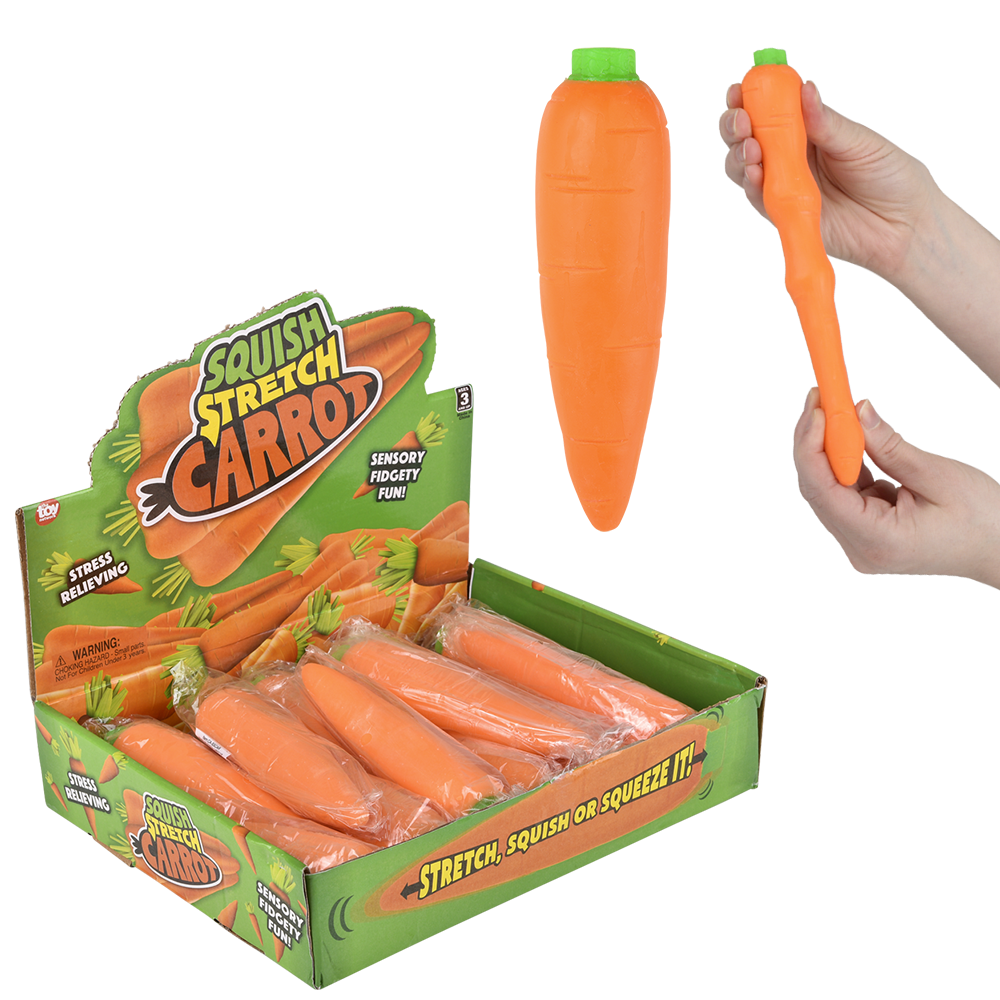 (T) STRETCH AND SQUEEZE  CARROT 5.5"