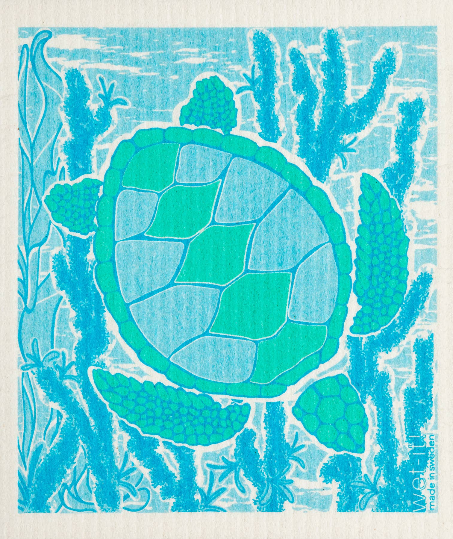 Barbs Sea Turtle Swedish Cloth with sea turtle design