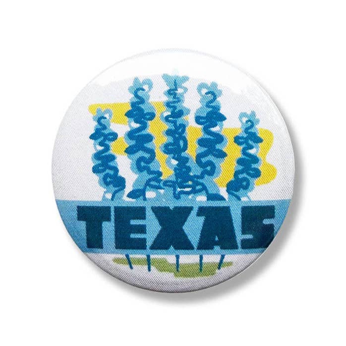 Texas Bluebonnet Button