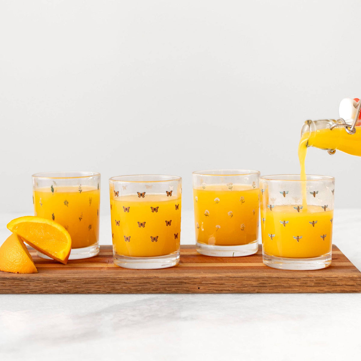 Pollinators Short Juice Glass