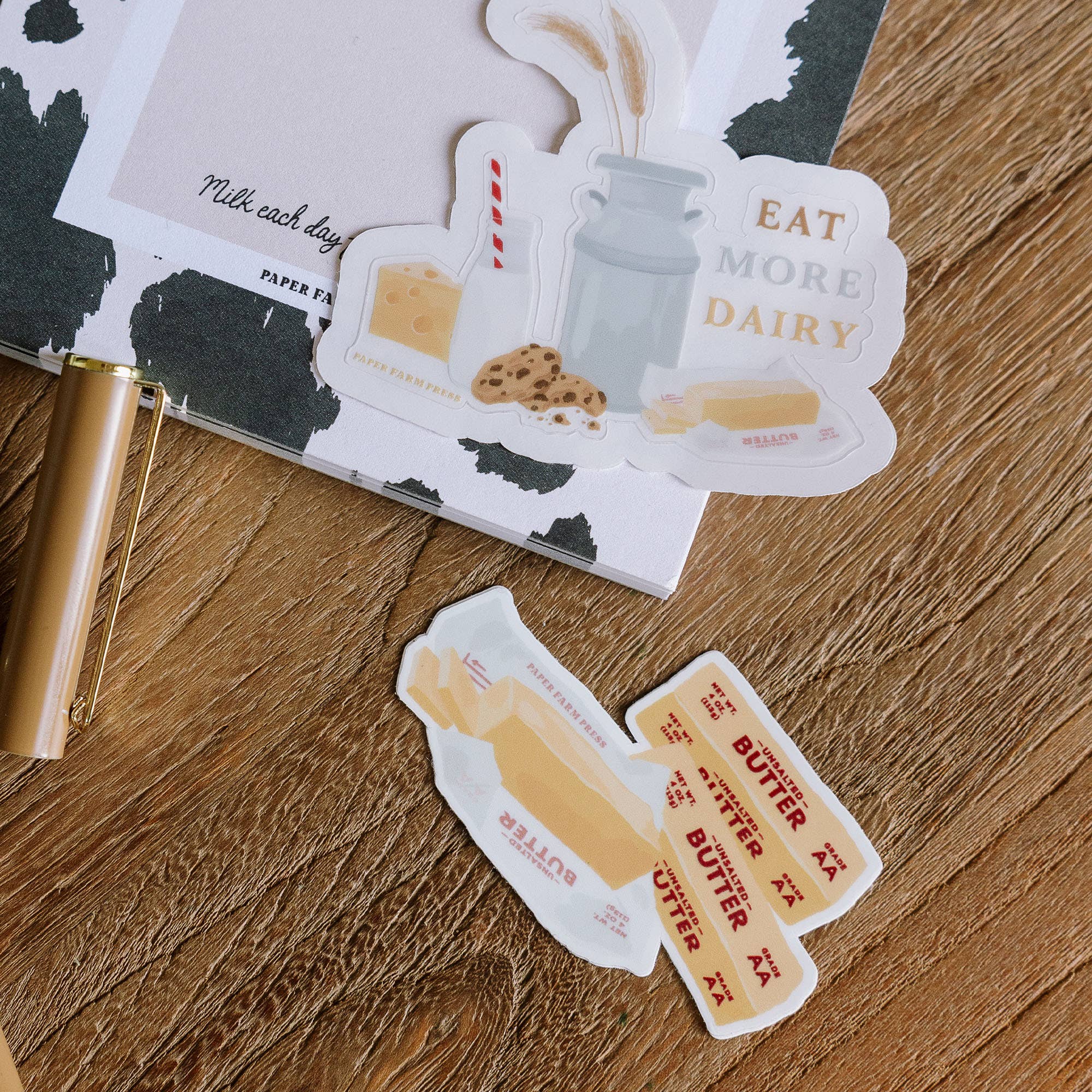 Eat More Dairy Clear Decal Sticker