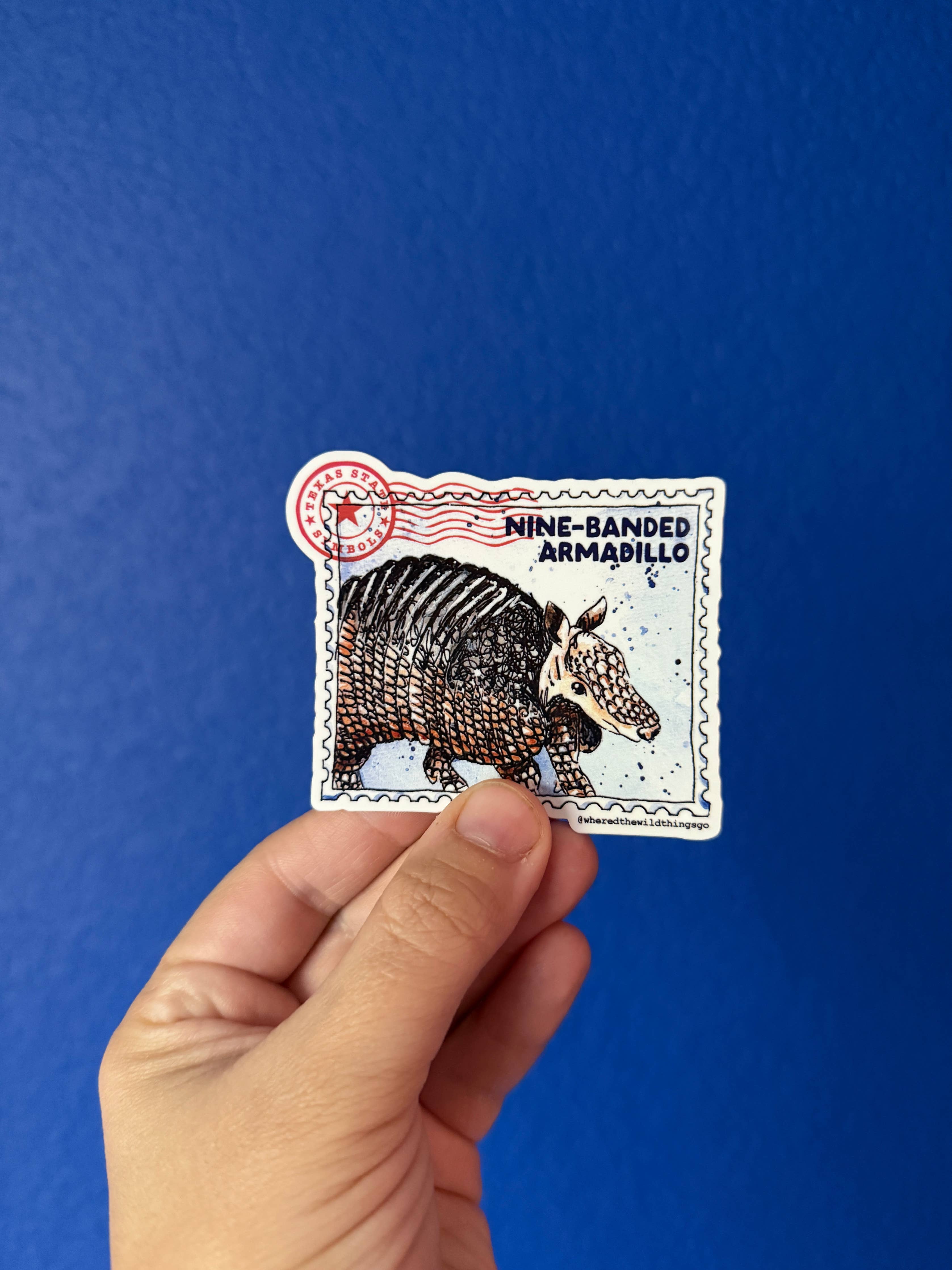 Nine Banded Armadillo sticker