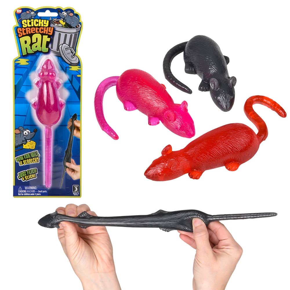 LLB Toys Sticky and Stretchy 8-inch Rat toy
