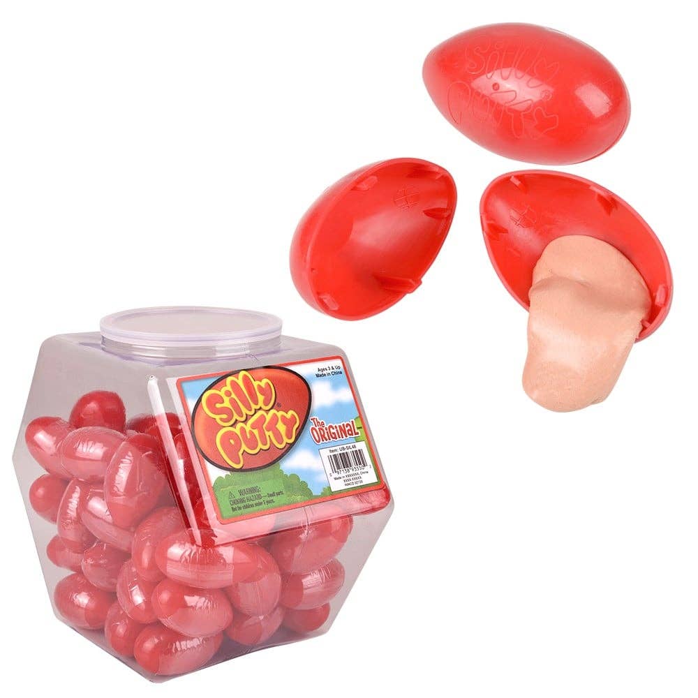 Original Silly Putty in classic red egg container