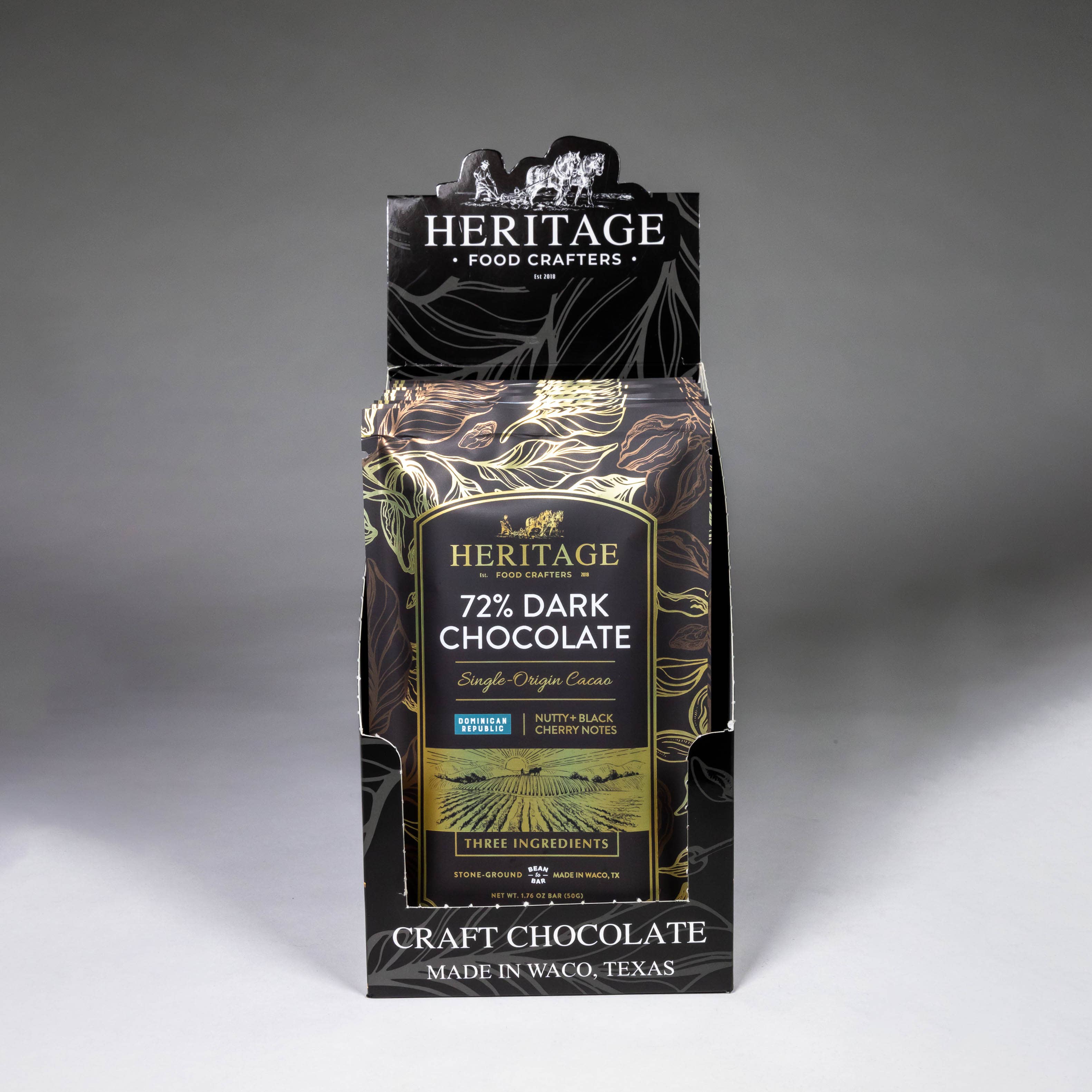 72% Dominican Dark 50g - Award-Winning Craft Chocolate Bars