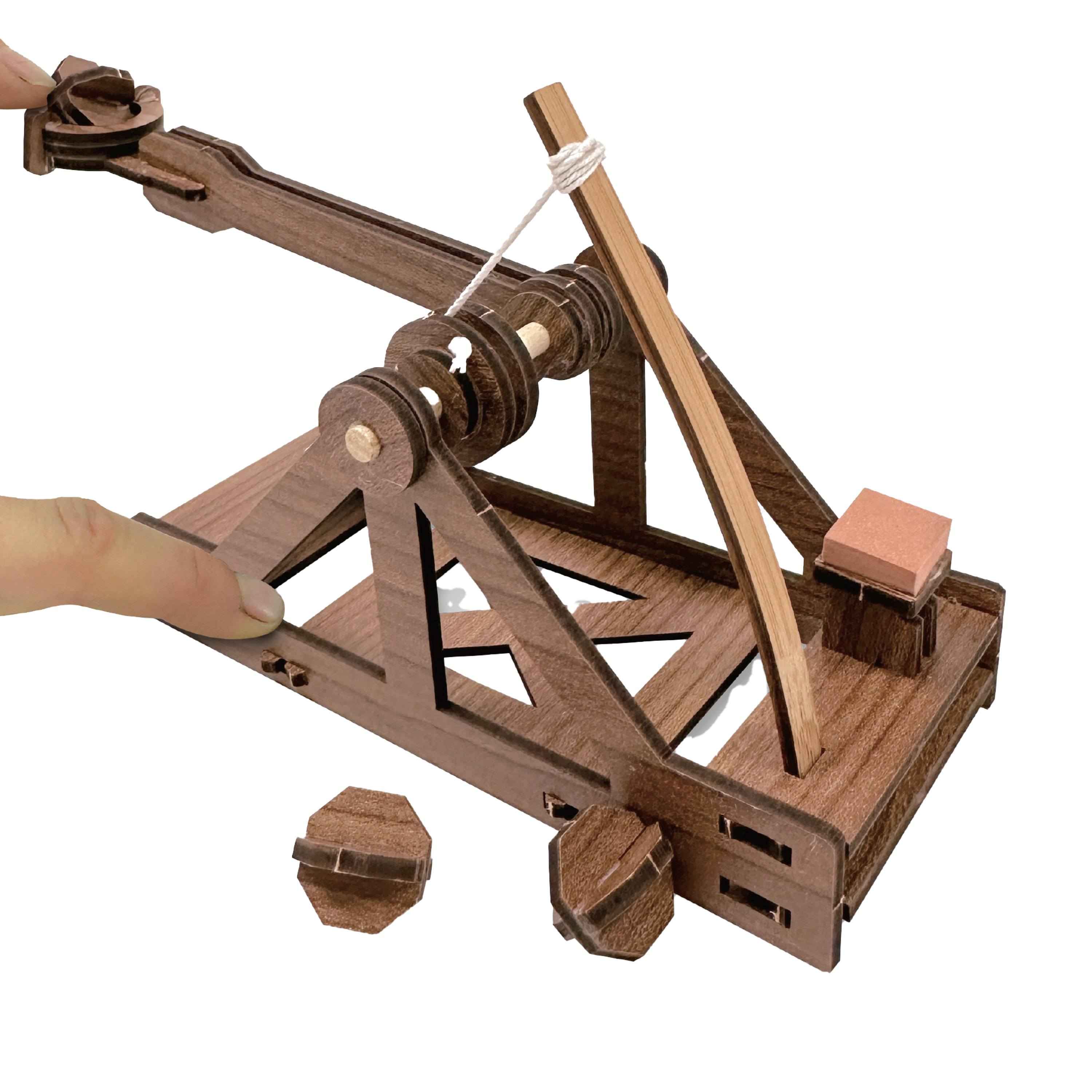 Mini Catapult wooden engineering kit packaging