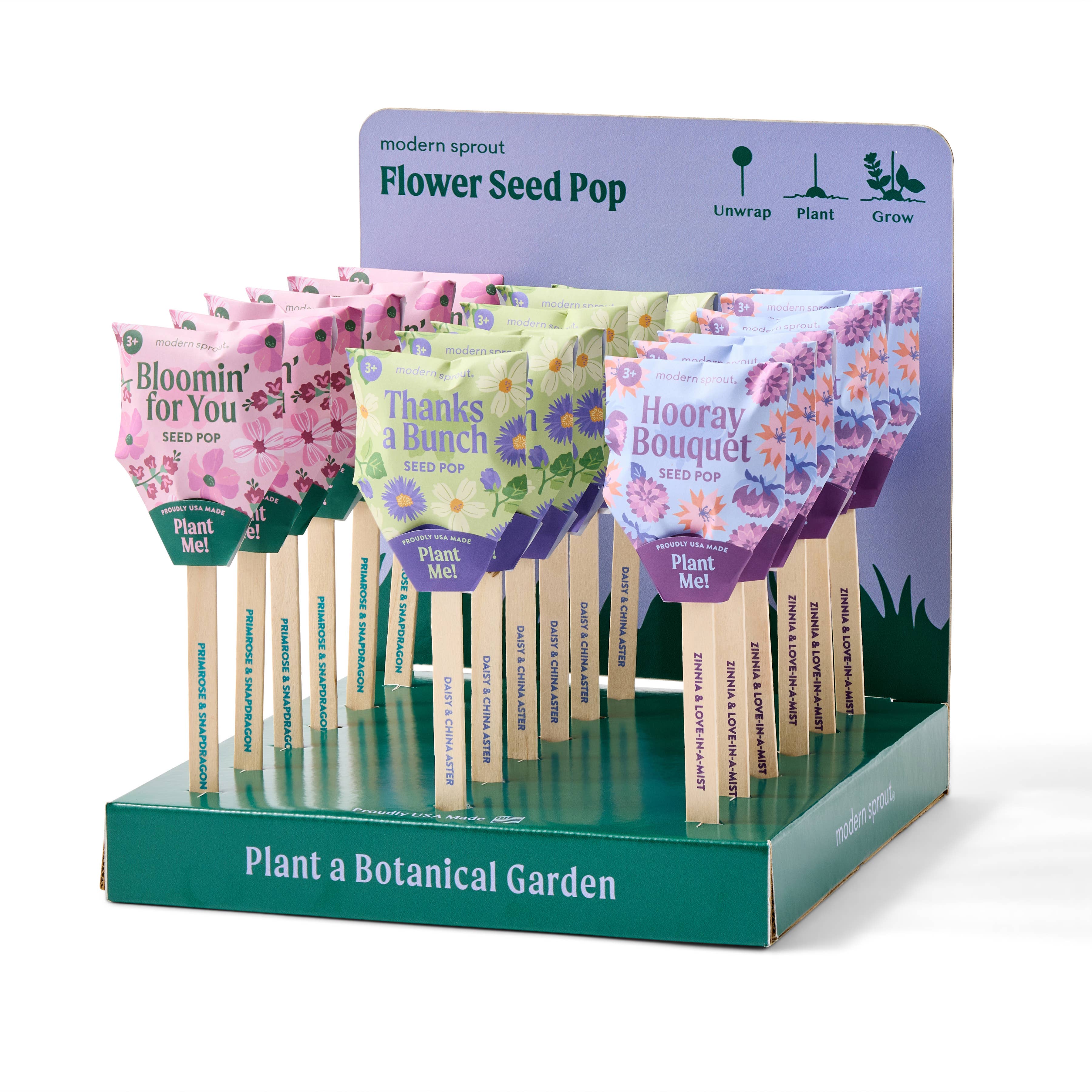 Flower Seed Pops plantable seed pops for garden growing