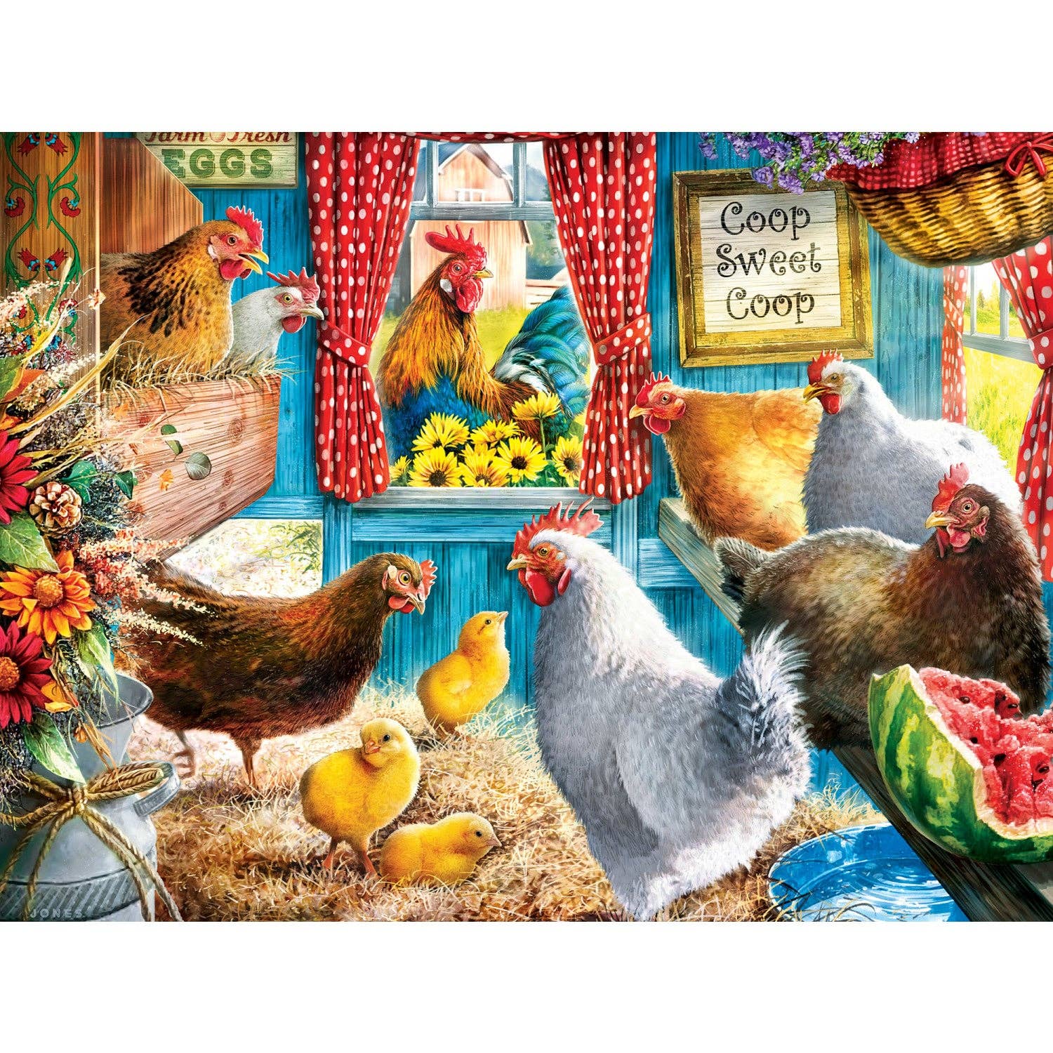 Green Acres - Cluckington Palace 300 Piece EZ Grip Puzzle