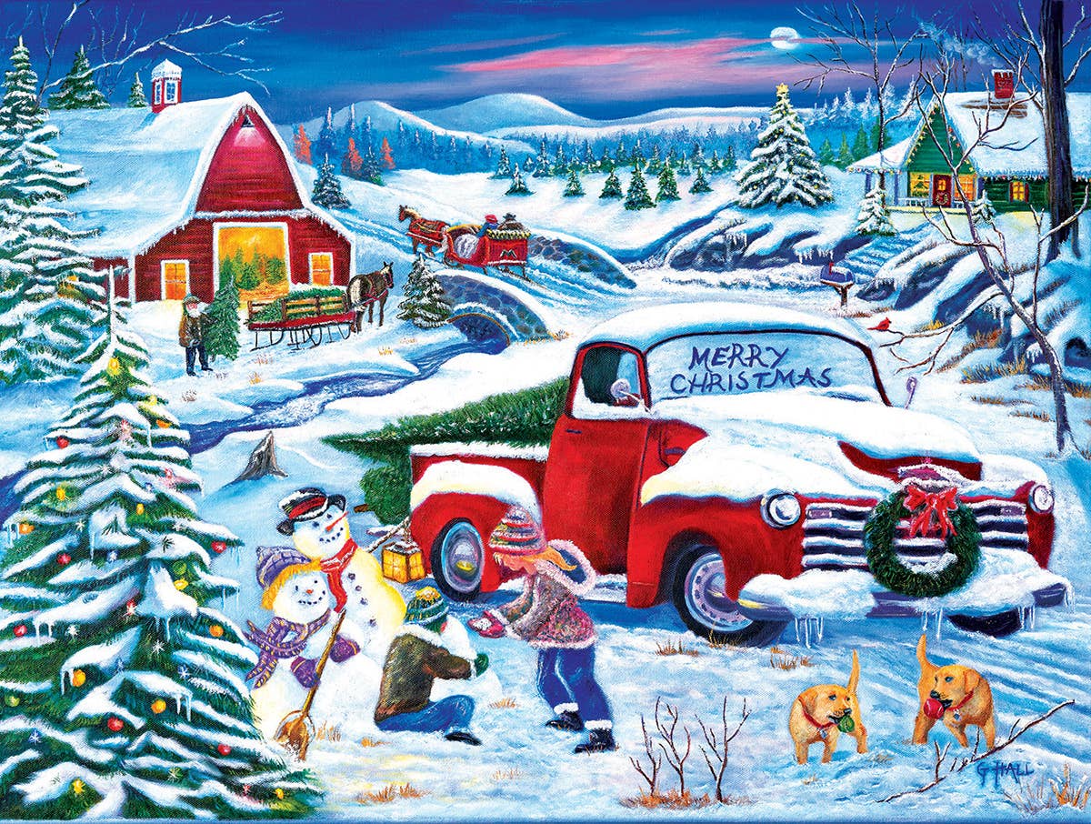 5492 Snow Day at the Farm 500 pc Puzzle