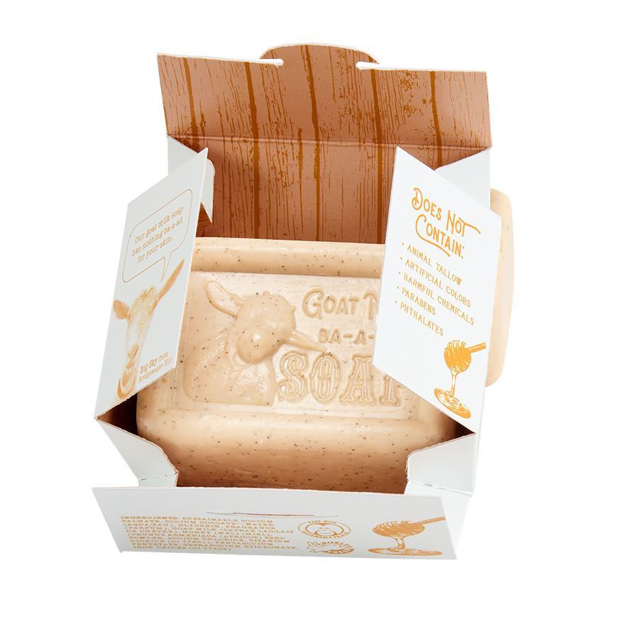 Honey Goat Milk 5oz pressed bar soap