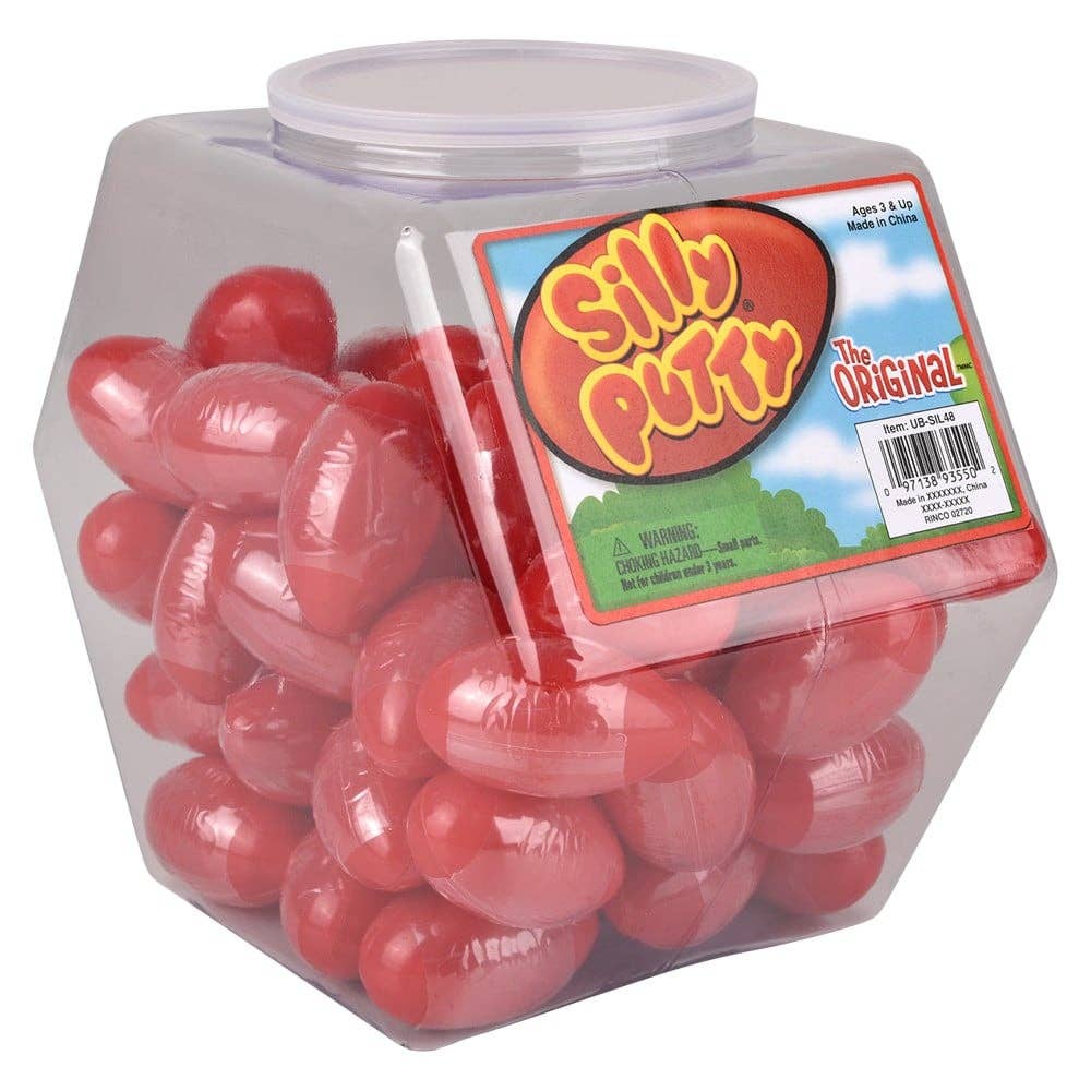 Original Silly Putty product details and packaging