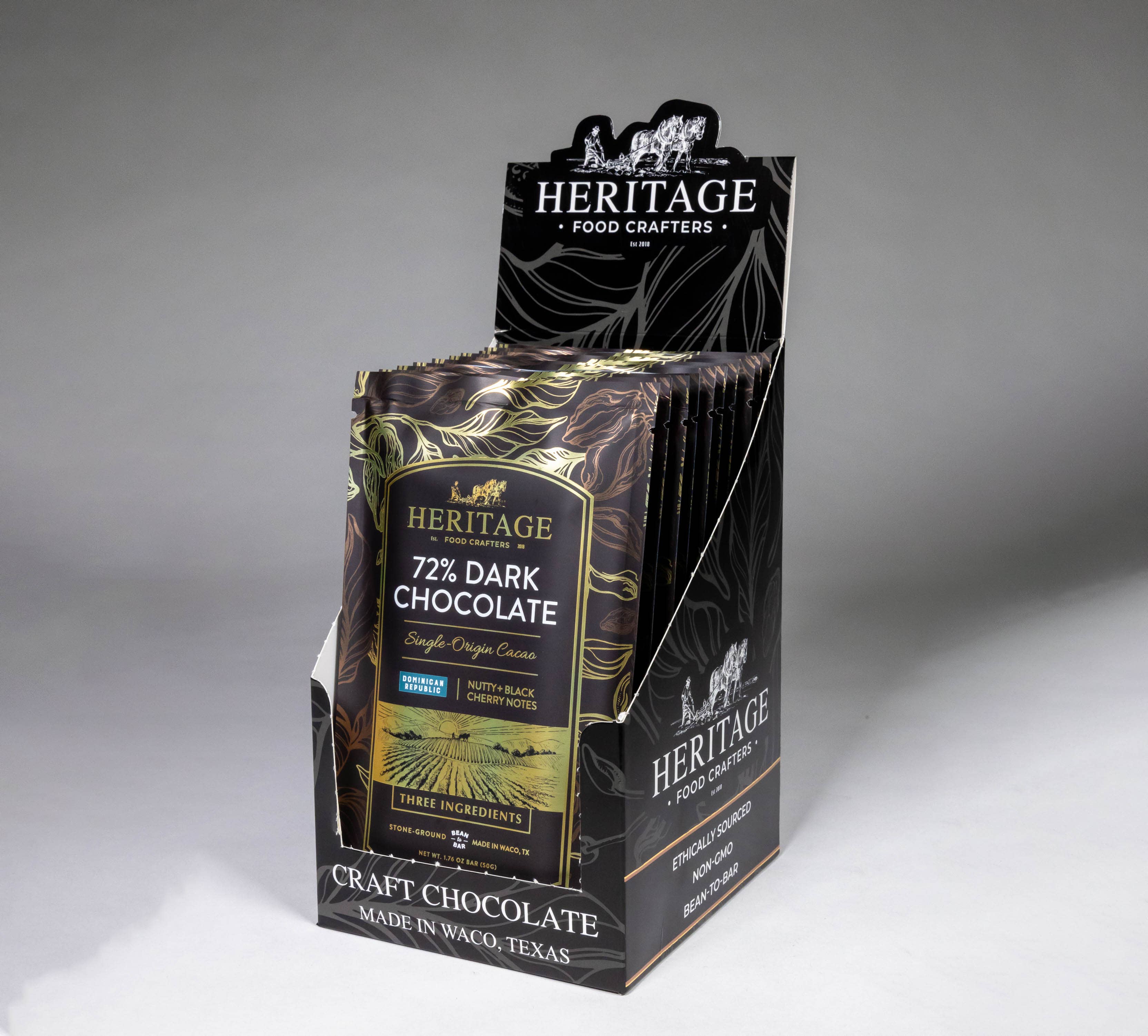 72% Dominican Dark 50g - Award-Winning Craft Chocolate Bars