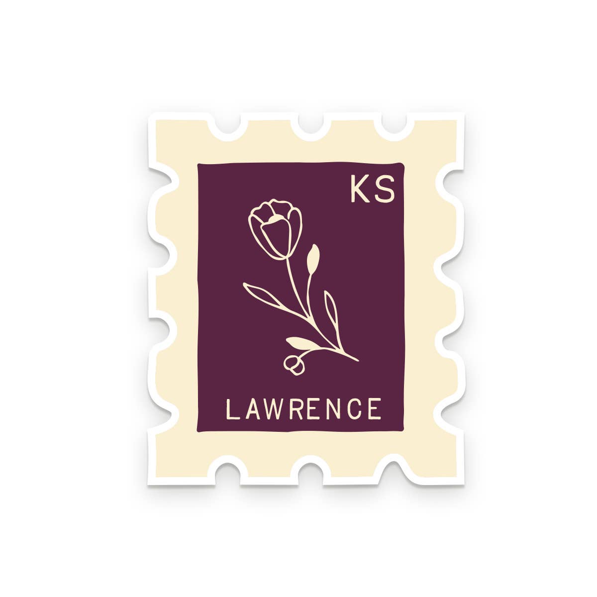 Waco TX stamp sticker shown on notebook